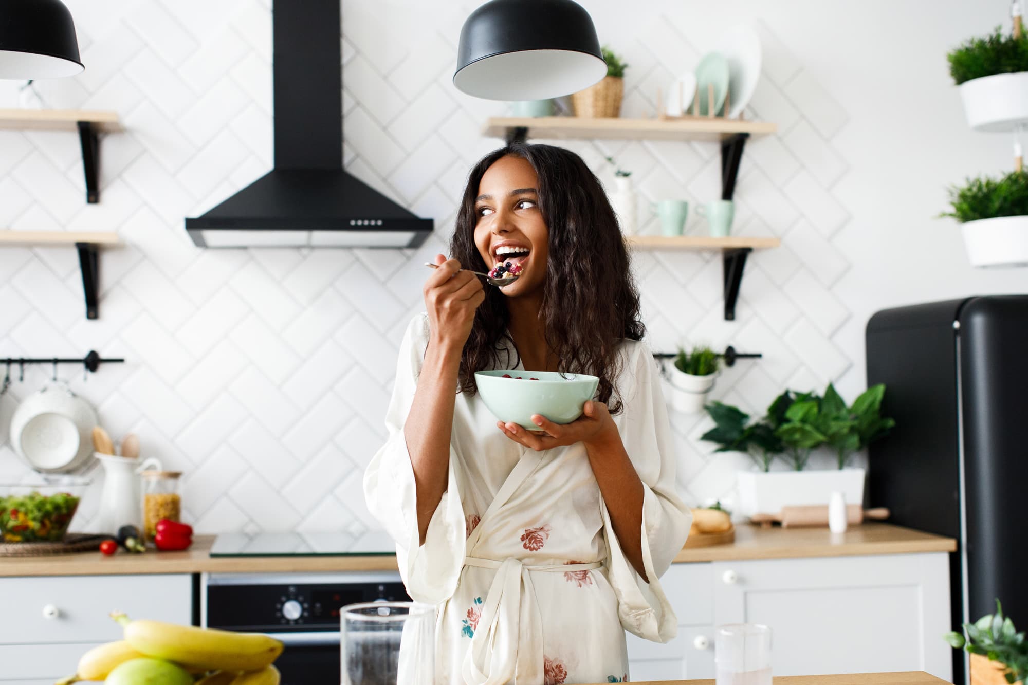 Woman flexible dieting